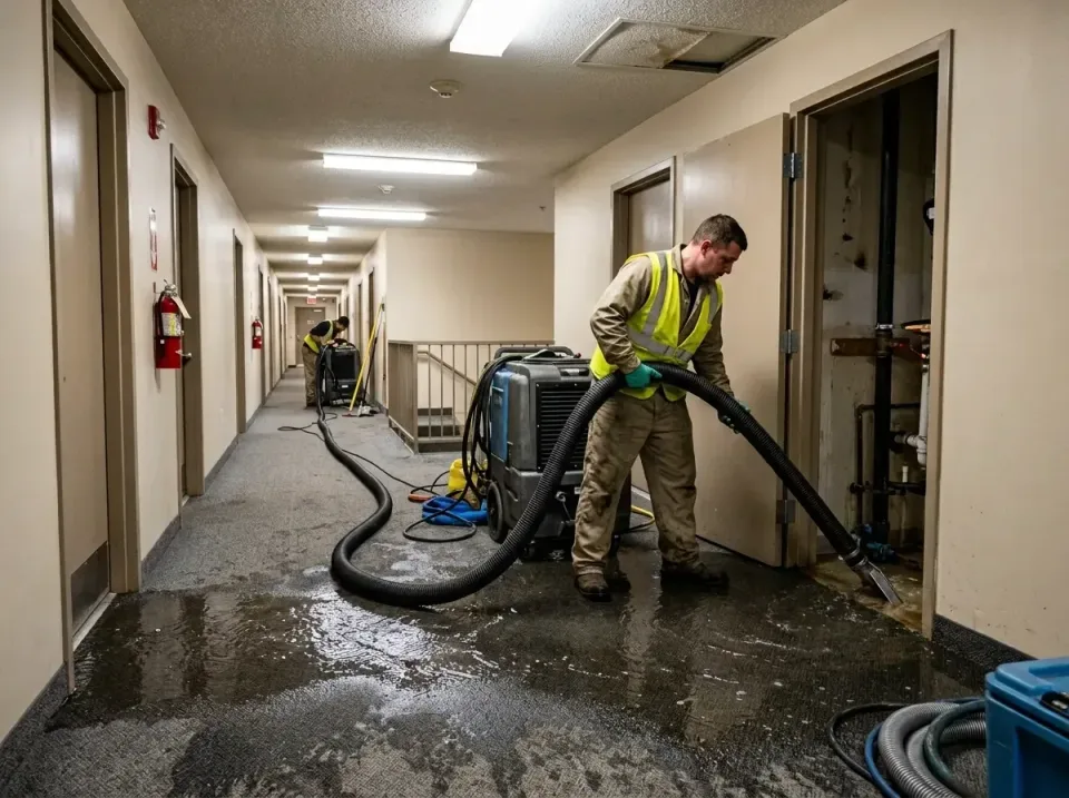 multi-unit-apartment-hallway-f-005 — frequently asked questions, Emergency Burst Pipe Water Extraction & Removal in East Dou…